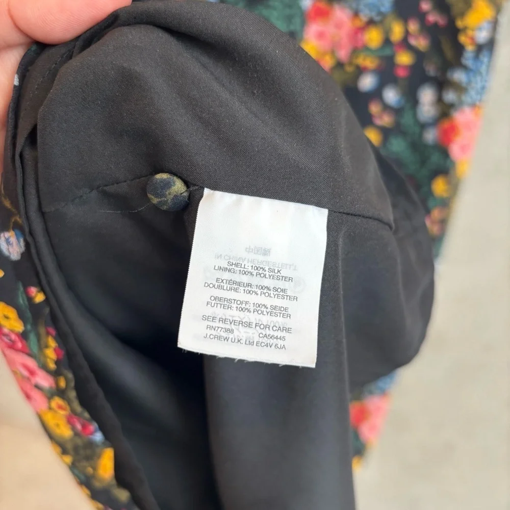 Madewell x No.6 Silk Beacon Dress in Garden Bouquet, Size 0